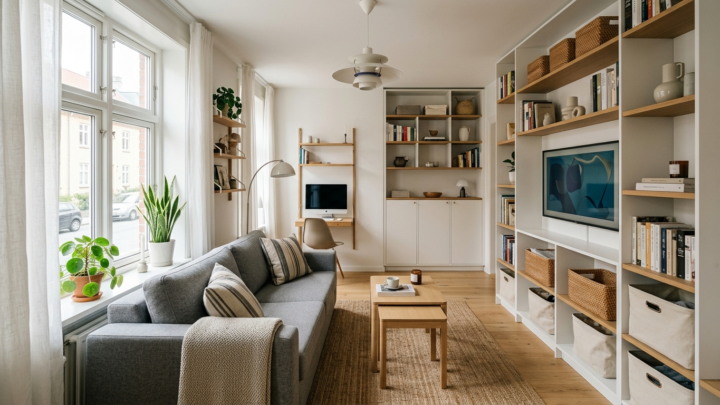 Små stuer: Sådan bruges plads optimalt